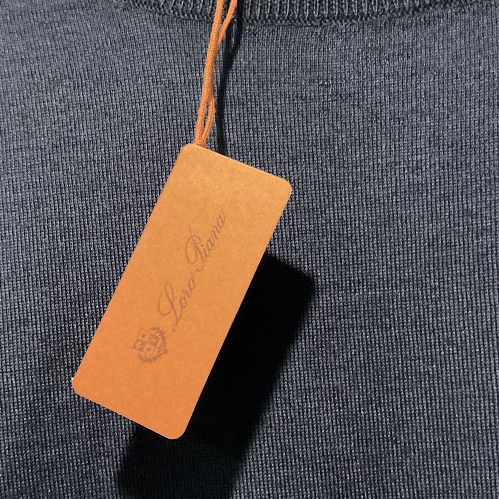 Loro Piana Dark Blue Crewneck Sweater NWT - Picture 4 of 4
